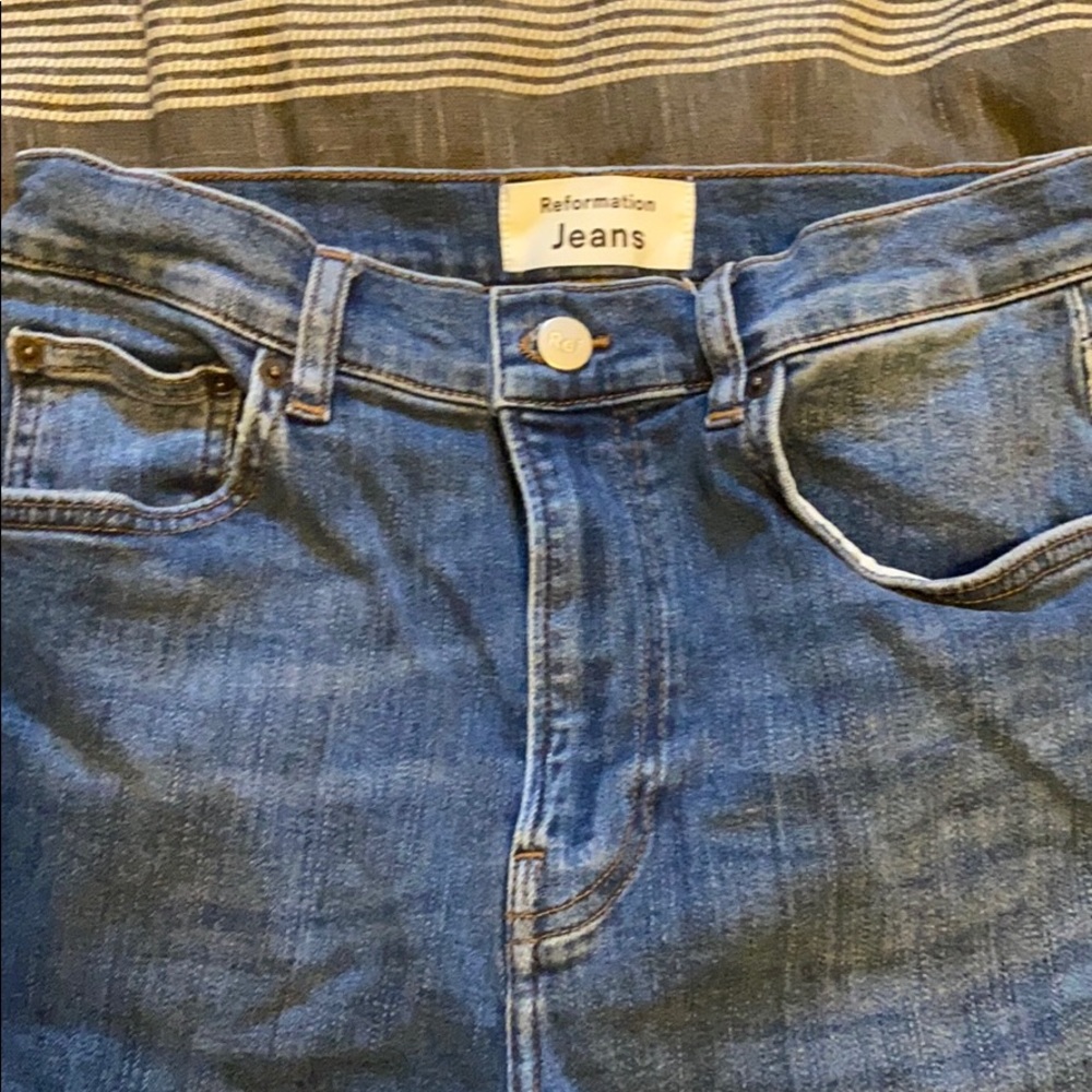 Reformation high waisted skinny jeans